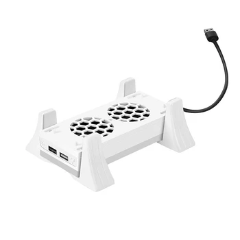 Подставка для вентилятора охлаждения игровой консоли, регулируемая на 3 скорости со светодиодной подсветкой, USB-порт для держателя серии, игровые аксессуары