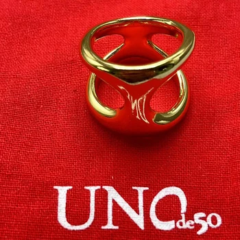2023 UNOde50 Европейский и американский Креативный дизайн Высококачественное Изысканное женское кольцо Романтическая праздничная бижутерия Подарочная сумка