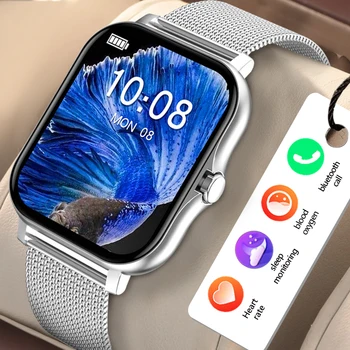 2023 Новые Bluetooth-часы с напоминанием о сообщении и вызове, умные часы для мониторинга сердечного ритма и артериального давления, женские мужские умные часы