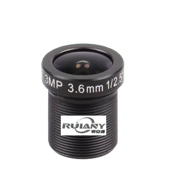 3,6 мм 3-мегапиксельная камера 1/2,5 дюйма с интерфейсом M12, цифровая HD камера наблюдения, вспомогательный объектив