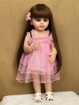 55 см Куклы Reborn Baby с мягким силиконовым корпусом, виниловая кукольная подставка для девочки, новорожденная принцесса, кукла для девочки, подарки для детей