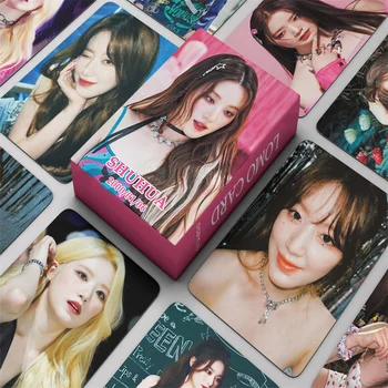 55 шт./компл. Альбом к 4-й ГОДОВЩИНЕ GIDLE Lomo Cards (G) I-DLE Girls I Burn Фотокарточка Minnie Postcard Подарок фанатам MINNIE SHUHUA Kpop