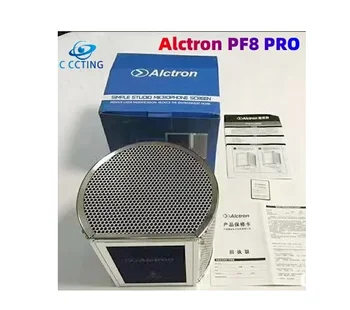 Alctron PF8 PRO профессиональный простой студийный микрофон, Экранный акустический фильтр с системой шумоподавления и ветрозащитой