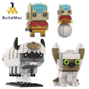 Buildmoc Набор Кирпичных Моделей Аниме Фигурки Из Фильма Аппа Аватар Brickheadz Строительные Блоки Куклы DIY Развивающие Игрушки Для Детей Подарок