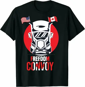 JHPKJCanada Флаг США, футболки Freedom Convoy 2022, Футболки поддержки канадских дальнобойщиков, мужская одежда 2022 года