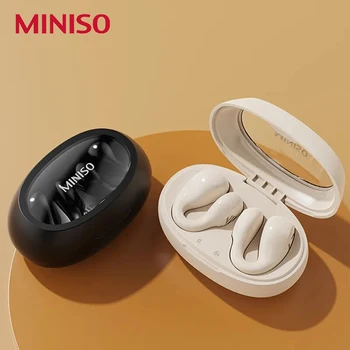 MINISO M14 2023 Наушники с Шумоподавлением ENC Bluetooth Гарнитура V5.3 Ушной Крючок Беспроводные Наушники HIFI Звук Наушники С Низкой задержкой