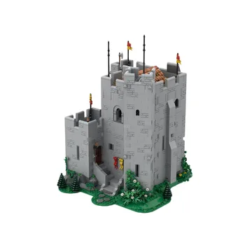 MOC-133150 Norman Castle Keep Assembled Модель Соединительного Блока • 3297 Деталей Строительный Блок Для Взрослых Детская Игрушка в Подарок На День Рождения