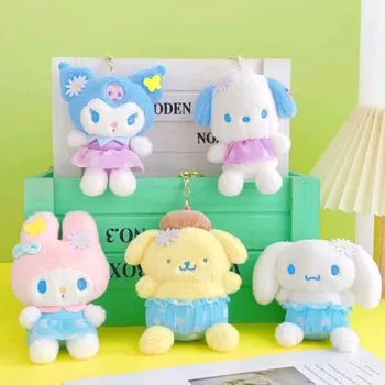 Sanrio Family Kuromi Melody Милая Мультяшная Кукла-подвеска, Милая Сумка, Брелок, Мягкая игрушка, Оптовый Подарок для Студенческой подруги