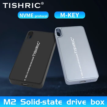 TISHRIC M2 NVMe SSD Case M-КЛЮЧ К USB 3.1 Внешний Корпус SSD Адаптер Type-C 3.1 Твердотельный накопитель Коробка Жесткого диска для NVME