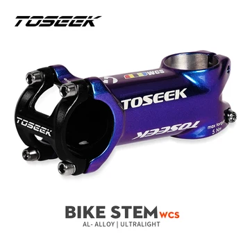 TOSEEK Wcs Руль для горного велосипеда 31,8 мм, Велосипедный велосипед из алюминиевого сплава, ослепительного цвета, высокопрочные аксессуары для велоспорта