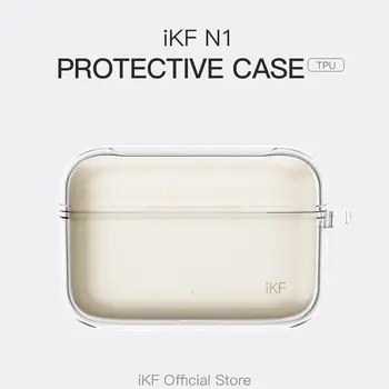 iKF N1 Отделение для беспроводной зарядки Bluetooth Прозрачный защитный чехол для наушников силиконовый защитный чехол