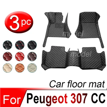 Автомобильные коврики для Peugeot 307 CC 2003-2010 Центр ДропШиппинга, Аксессуары для интерьера, 100% Подходящие кожаные ковры, коврики, накладки для ног