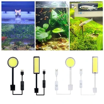 Аквариумный светодиодный светильник для выращивания растений в аквариумах с морскими коралловыми рыбками