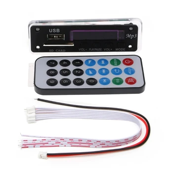 Беспроводная Bluetooth-совместимая плата 12V MP3 WMA Автомобильный USB FM-радиомодуль