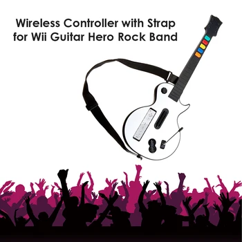 Беспроводной контроллер с регулируемым ремешком для игры PS3 Guitar Hero Rock Band 3 2