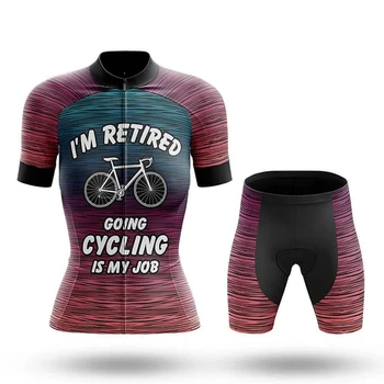 Велоспорт-моя работа Летний комплект из джерси для велоспорта, Гелевая дышащая прокладка, комплекты одежды для MTB, велосипедная одежда, дорожный костюм