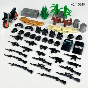 Детали набора оружия Строительные блоки для детских игрушек 1601C 1601F 1601G
