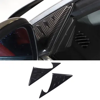 Для Jaguar F-TYPE 2013-2023 Боковое Зеркало Заднего Вида Треугольная Отделка Спойлера Декоративная Наклейка ABS Из Углеродного Волокна/Матовые Автомобильные Аксессуары