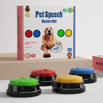 Записываемые кнопки для дрессировки собак, говорящие игрушки для домашних животных, Интерактивные игрушки для домашних животных, Речевые кнопки, игрушки для домашних животных, интерактивные игрушки для домашних животных
