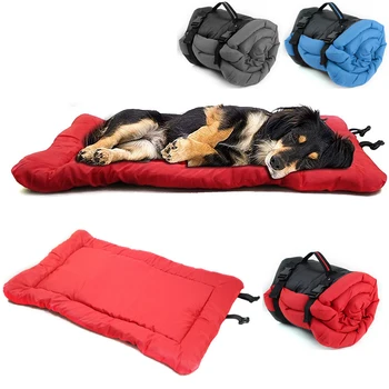 Коврик для собак в рулонах, большой и мягкий уличный коврик для собак, водонепроницаемая переносная походная кровать, противоскользящая Для домашних животных, теплая кровать, диван для путешествий в автомобиле
