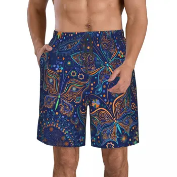 Летние мужские шорты с 3D принтом Paisley, пляжные шорты в гавайском стиле для отдыха, домашние шорты на шнурке