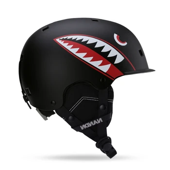 Лыжный шлем Детский легкий шлем с двойным шпоном, защитное снаряжение для лыжных видов спорта, защитный снежный шлем
