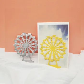 Металлические шаблоны Штампы для резки колеса Обозрения для изготовления открыток, формы для фотоальбомов, штампы для скрапбукинга
