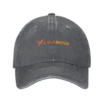 Модная качественная джинсовая кепка с логотипом Lalamove, вязаная шапка, бейсболка