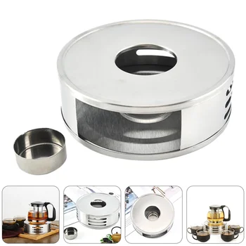 Нагреватель для кофе, грелка для плиты, стальной круглый нагреватель, подставка для домашнего чайника