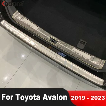 Накладка заднего бампера багажника Toyota Avalon 2019-2022 2023 Стальная крышка багажника Автомобиля, Накладка на порог, Защитные Аксессуары