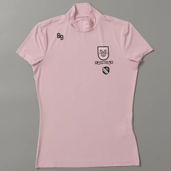 Новая одежда для гольфа, женская футболка с круглым вырезом и коротким рукавом, быстросохнущий топ, повседневный спортивный мяч для отвода влаги