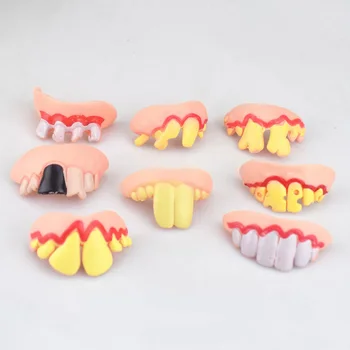 Новые забавные зубные протезы, вставные челюсти для собак, игрушки для косплея людей и вампиров на Хэллоуин, Хитрые принадлежности для украшения домашних животных