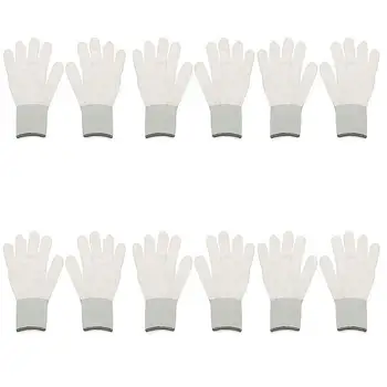 Пары зимних перчаток для защиты от холода, автомобильных специальных перчаток для работы на открытом воздухе, белые