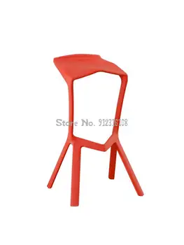 Пластиковый стул для бара Shark mouth модный креативный простой барный стул с высокой ножкой шкаф для холодных напитков магазин десертов барный стул для бара