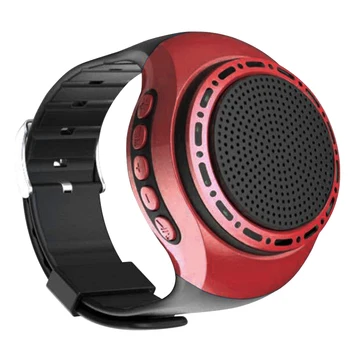 Портативные наручные часы с динамиком, крутое освещение, Bluetooth-совместимая спортивная музыка, FM-радио, USB-перезаряжаемый беспроводной динамик