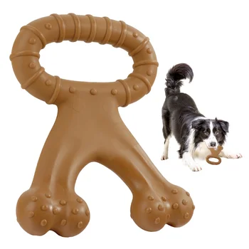 Почти Неразрушаемая собачья кость, натуральные нетоксичные игрушки для щенков против укусов для маленьких средних и крупных собак, жевательная игрушка для домашних животных, палочка для ухода за зубами