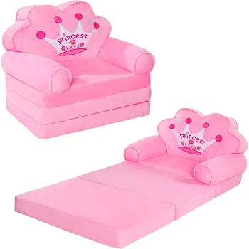 Раскладной детский диван, Складное кресло Princess для малышей 1-3 лет, Диван-кровать для детей, Складная кровать для малышей, шезлонг для детей.