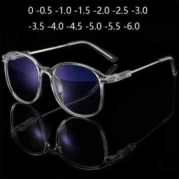 Ретро Очки для близорукости в Большой Оправе, Женские Мужские Очки Для глаз, Негабаритные Оптические очки Oculos De Grau 0 -0,5 -1,0 -1,5 -2,0 -6,0