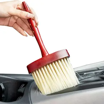 Щетка для детализации салона автомобиля, инструмент для чистки автомобильного салона, мягкая щетка для удаления волос в салоне автомобиля, щетка для детализации салона автомобиля для