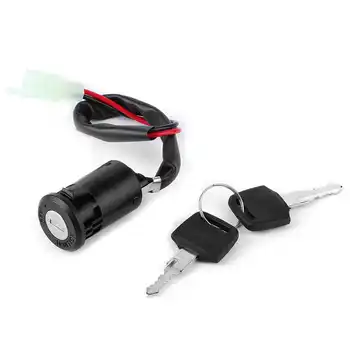 Электромобильный ключ зажигания 2 провода Подходит для скутера Suzuki ATV ABS Универсальный двухпроводной выключатель зажигания Мото Аксессуары
