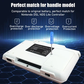 для NDS-Lite замените аккумуляторную батарею отверткой, игровой аксессуар P0RC