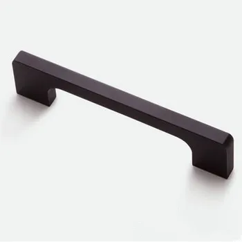 ручка для выдвижного ящика шкафа 96 мм, черный комод, кухонный шкаф, ручка для гардероба, ручки для фурнитуры для украшения мебели, черные ручки